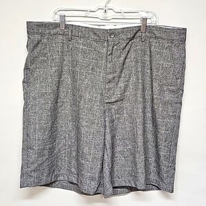 Greg Norman for Tasso Elba plaid golf shorts